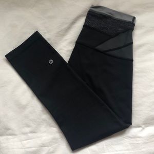 Lululemon Crop Black leggings - 23” inseam Size 4